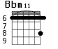 Bbm11 для гитары - вариант 1