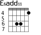 E6add11 для гитары - вариант 4