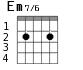 Em7/6 для гитары - вариант 1