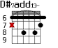D#7add13- для гитары - вариант 2