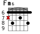 Fm6 для гитары - вариант 3