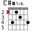 C#m7/6 для гитары - вариант 1