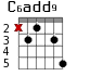 C6add9 для гитары - вариант 2