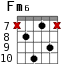 Fm6 для гитары - вариант 5