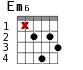 Em6 для гитары - вариант 3