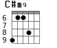 C#m9 для гитары - вариант 5