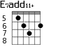 E7add11+ для гитары - вариант 5