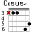 Варианты аккорда C6sus4