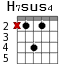 H7sus4 для гитары - вариант 2