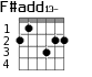F#add13- для гитары - вариант 2
