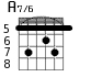 A7/6 для гитары - вариант 5