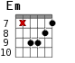 Em для гитары - вариант 8