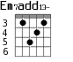 Em7add13- для гитары - вариант 3