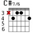 C#7/6 для гитары - вариант 1