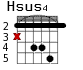 Hsus4 для гитары - вариант 1