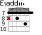 E7add11+ для гитары - вариант 6