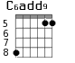 C6add9 для гитары - вариант 4