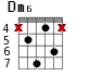 Dm6 для гитары - вариант 4