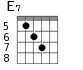E7 для гитары - вариант 6