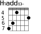 H7add13- для гитары - вариант 5