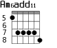 Am6add11 для гитары - вариант 7