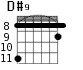 D#9 для гитары - вариант 3