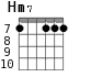 Hm7 для гитары - вариант 8