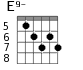 E9- для гитары - вариант 4
