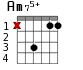 Варианты аккорда Am75+