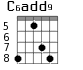 C6add9 для гитары - вариант 5