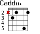 Cadd11+ для гитары - вариант 2