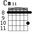 Варианты аккорда Cm11