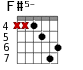 F#5- для гитары - вариант 3