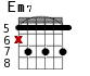 Em7 для гитары - вариант 5