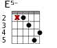 E5- для гитары - вариант 1