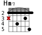 Hm7 для гитары - вариант 2