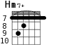 Hm7+ для гитары - вариант 7