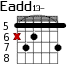 Eadd13- для гитары - вариант 6