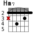 Hm7 для гитары - вариант 1