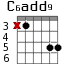 C6add9 для гитары - вариант 1
