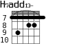 H7add13- для гитары - вариант 6