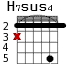 H7sus4 для гитары - вариант 4