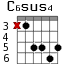 C6sus4 для гитары - вариант 2