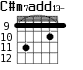 C#m7add13- для гитары - вариант 5
