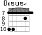 D6sus4 для гитары - вариант 6