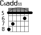 C6add11 для гитары - вариант 2