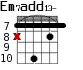 Em7add13- для гитары - вариант 6