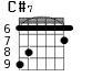 C#7 для гитары - вариант 4