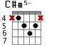 C#m5- для гитары - вариант 3