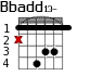 Bbadd13- для гитары - вариант 1